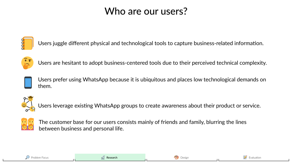 Who are our users — 5 key characteristics